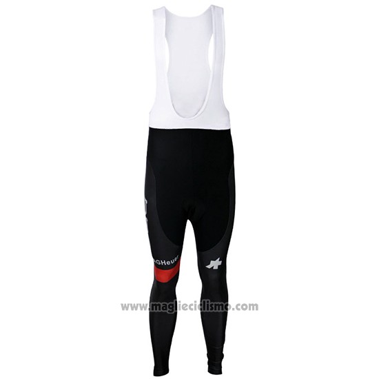 2017 Abbigliamento Ciclismo BMC Rosso e Bianco Manica Lunga e Salopette